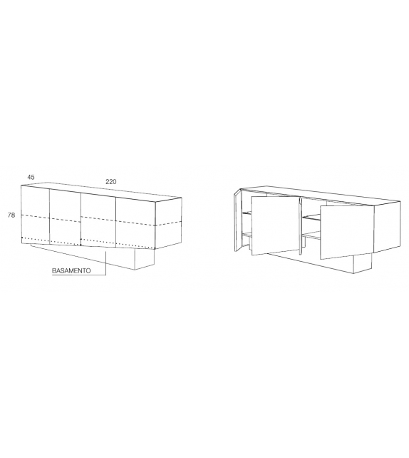 Sideboard Extra Minotti Italia