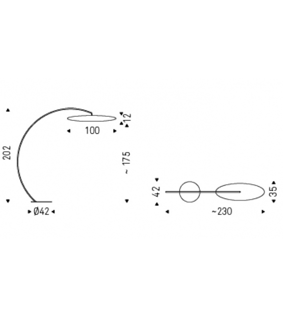Astra Arc Cattelan Italia Làmpara de Pie