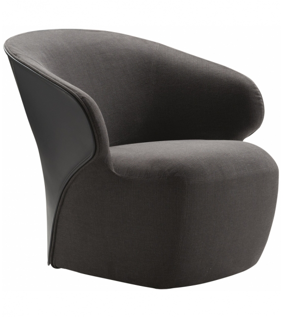 872 Arom Zanotta Sillón con Carcasa de Cuero