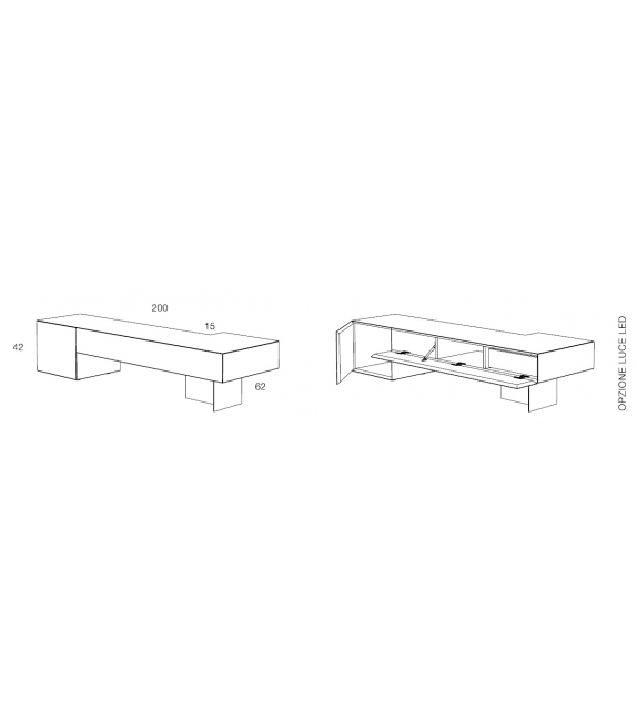 Formosa Distesa Minotti Italia Container / TV Stand
