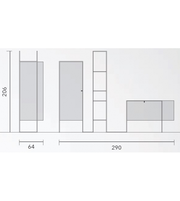 Tecla Memphis Milano Armario