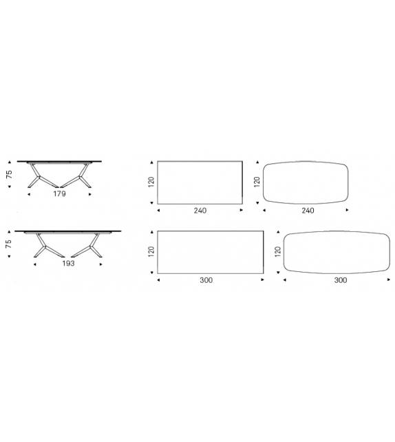 Atlantis Keramic Cattelan Italia Mesa