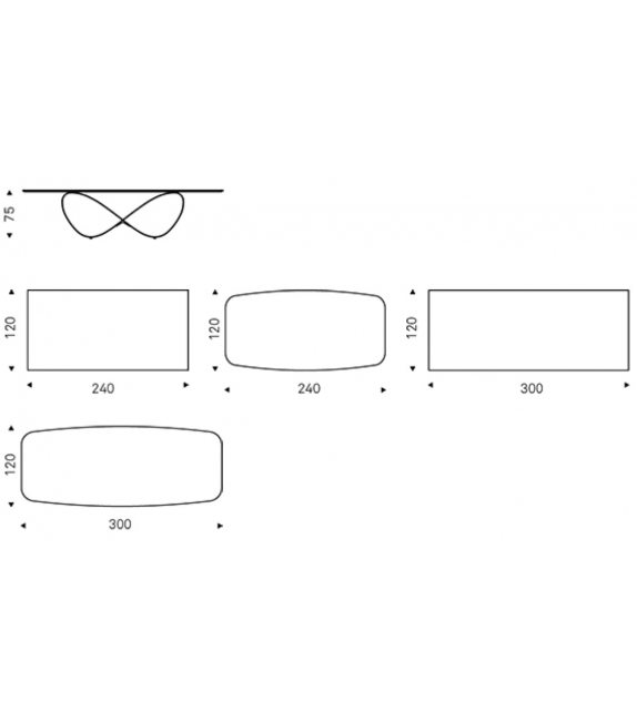Butterfly Keramic Cattelan Italia Table