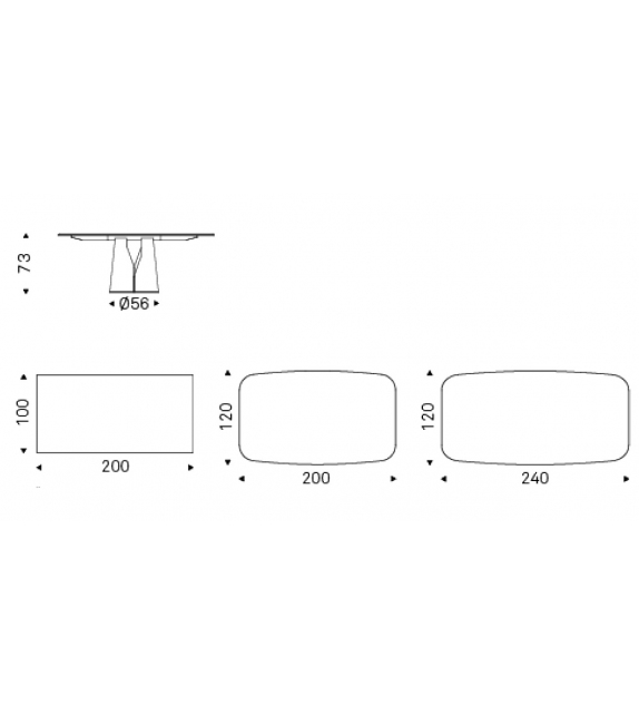 Giano Crystalart Cattelan Italia Table