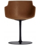 Flow Leather Stuhl mit Stielfuß MDF Italia