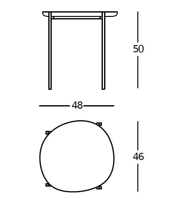 648 Niobe Zanotta Table Basse