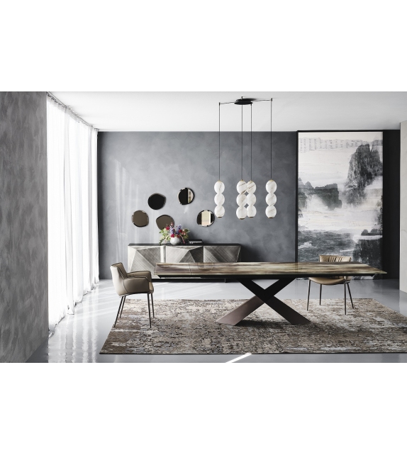 Tyron Crystalart Drive Table Cattelan Italia