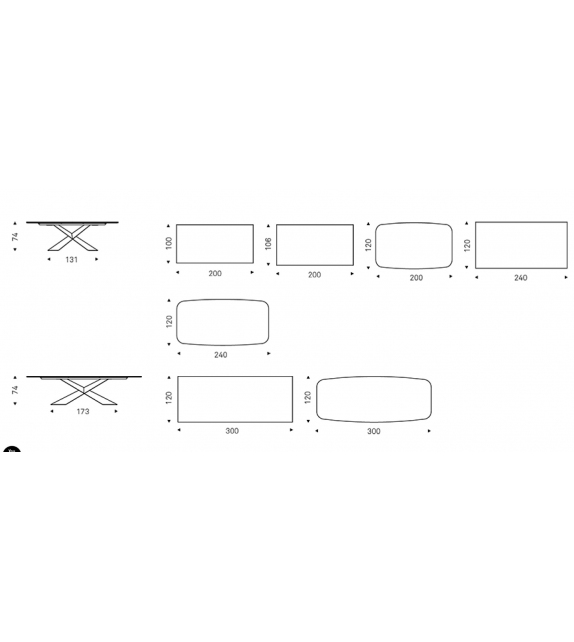 Tyron Keramik Cattelan Italia Tisch