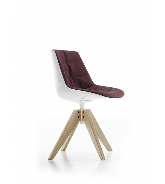 Flow Slim Color Fauteuil Rembourrèe Avec 4 Pieds VN MDF Italia