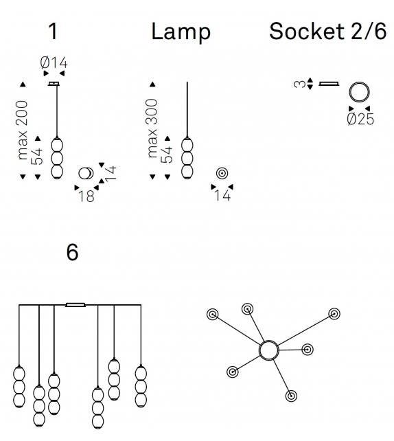 Zanziball Cattelan Italia Deckenleuchte