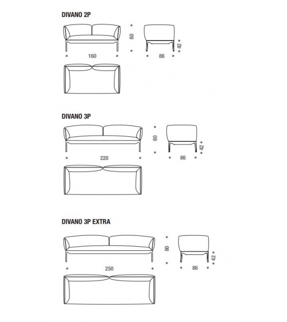 Yale X MDF Italia Sofa
