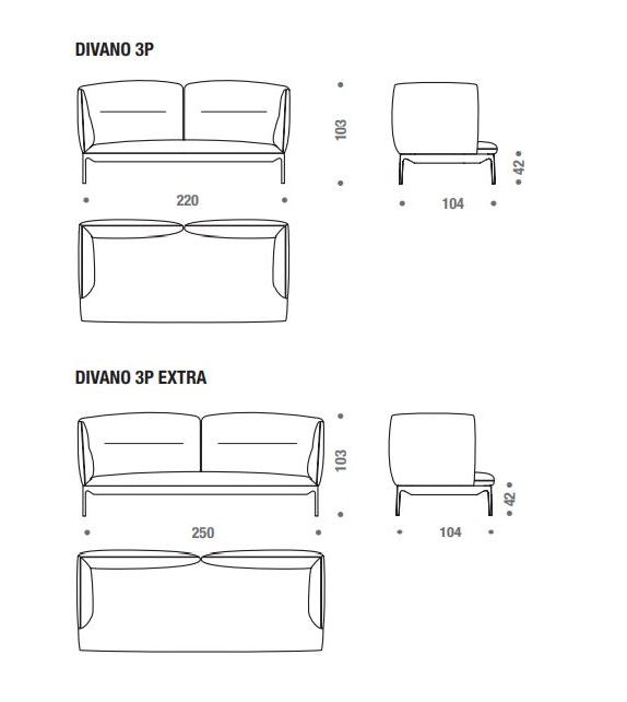 MDF Italia Yale X Sofa
