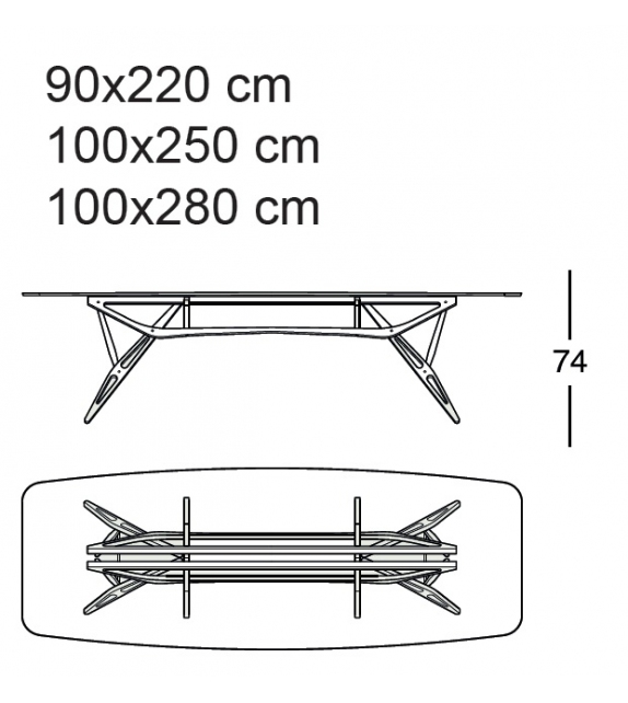 2320 Reale CM Table Zanotta