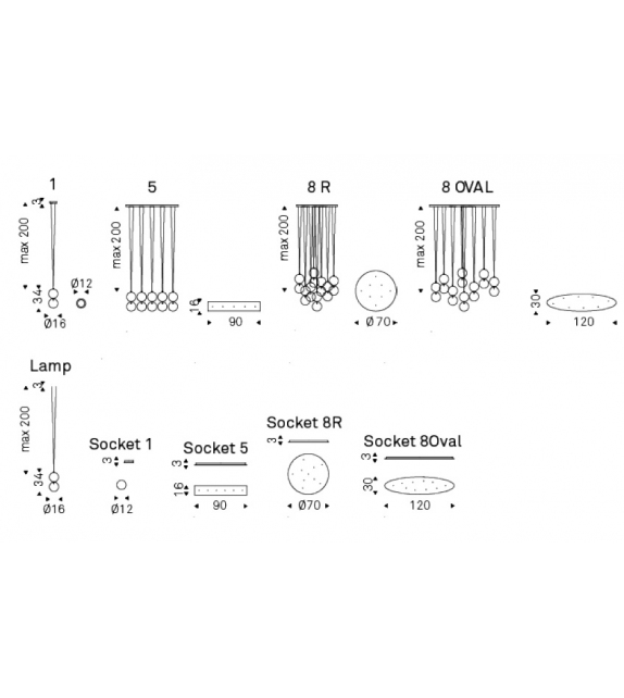 Apollo Cattelan Italia Ceiling Lamp