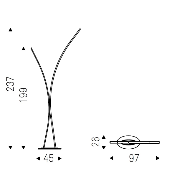 Twin Cattelan Italia Lampadaire