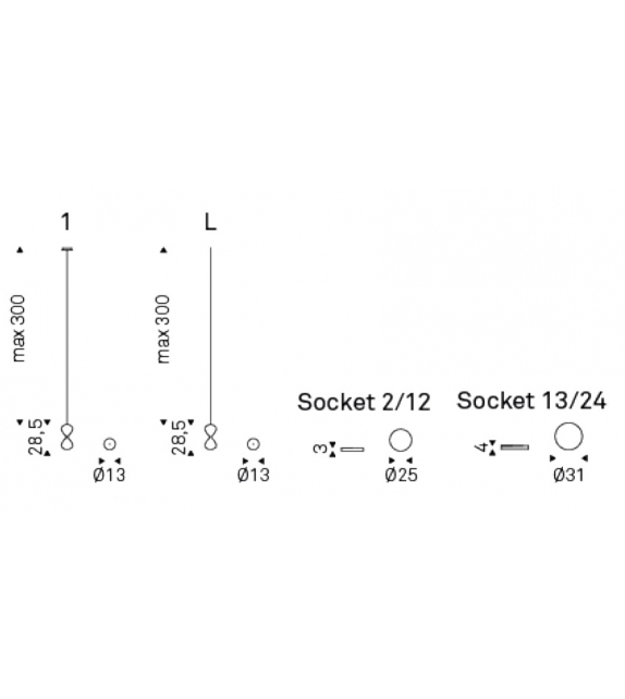 Melody Cattelan Italia Deckenleuchte