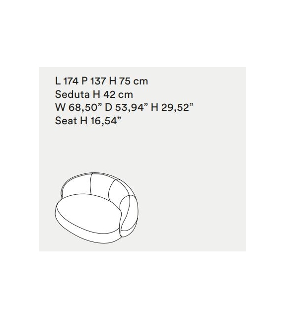 Julep Tacchini Sofá de Dos Plazas