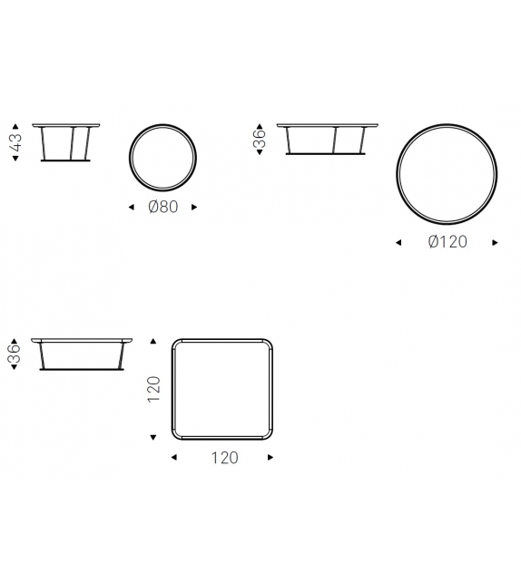 Sinai Cattelan Italia Table Basse