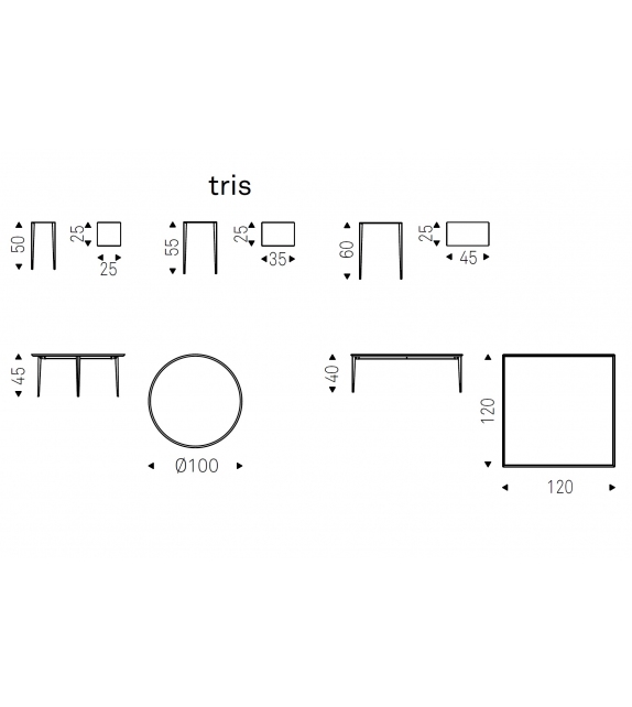 Spillo Cattelan Italia Side Table