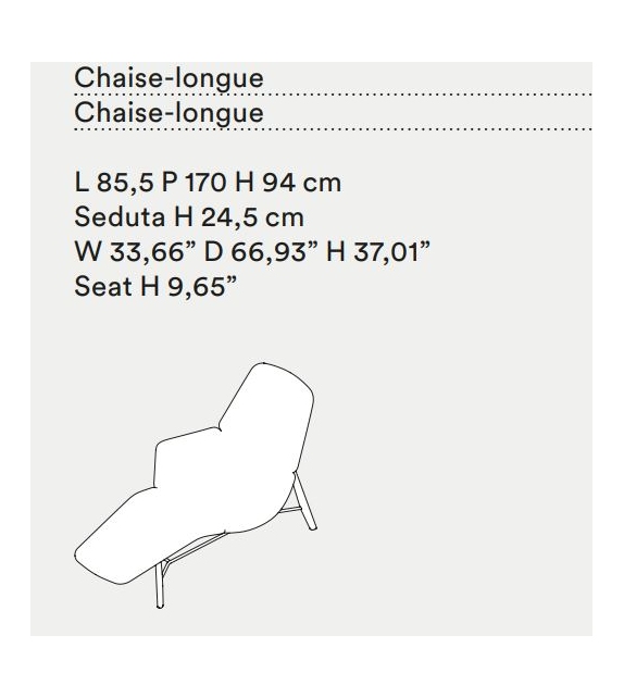 Atoll Chaise Longue Tacchini