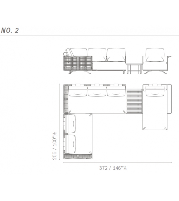 Solaria Poltrona Frau Modulsofa