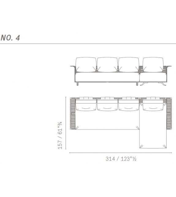 Solaria Poltrona Frau Modular Sofa