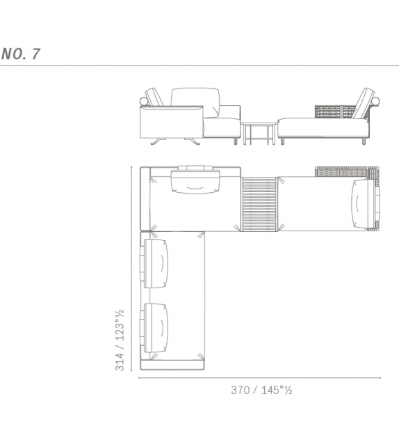 Solaria Poltrona Frau Modular Sofa
