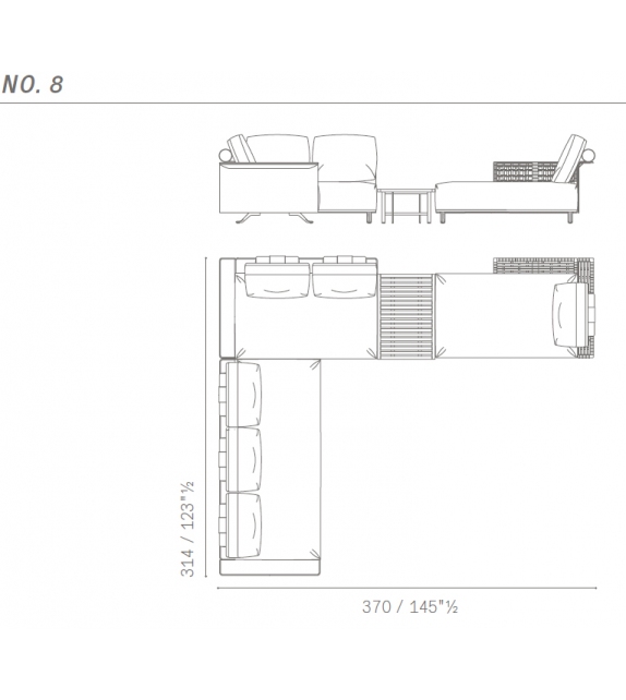 Solaria Poltrona Frau Modular Sofa