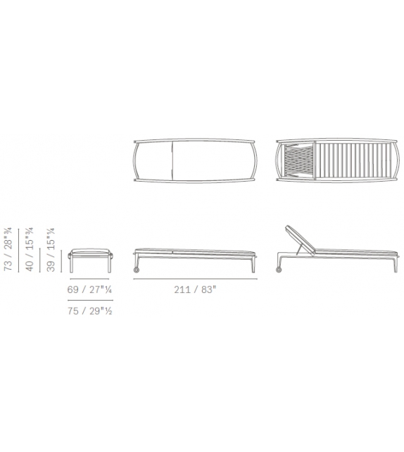 The Secret Garden Poltrona Frau Sunbed