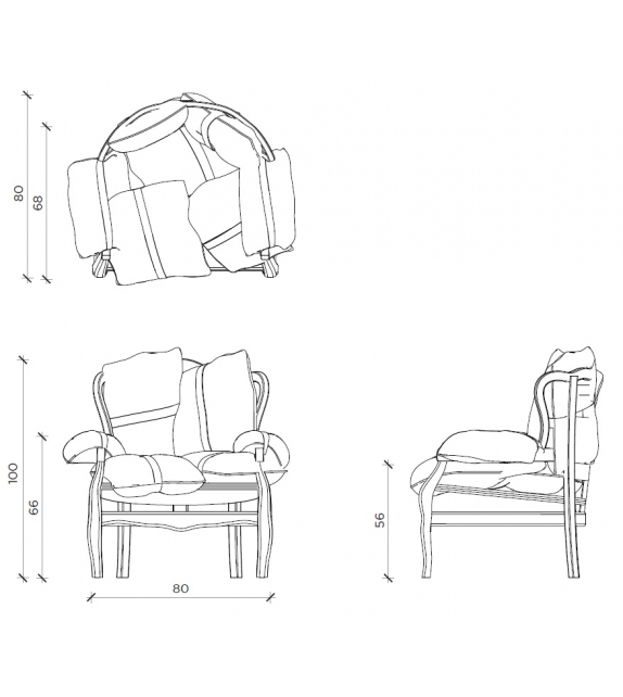 7 Pillows Mogg Fauteuil