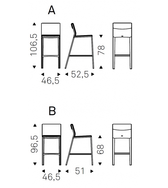 Isabel ML Cattelan Italia Stool