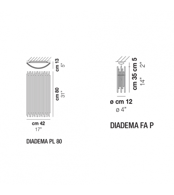 Diadema Vistosi Lampada da Soffitto