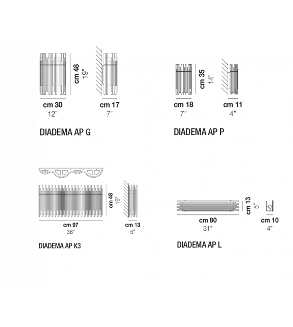 Diadema Vistosi Wall Lamp