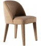 Odette Uno Meridiani Sedia con Gambe Rivestite
