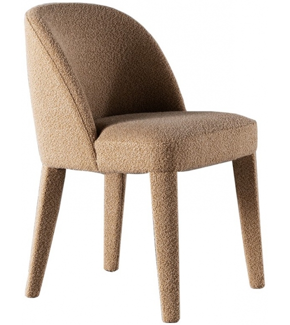 Odette Uno Meridiani Sedia con Gambe Rivestite