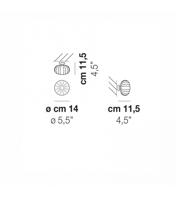 Diamante FA Vistosi Deckenleuchte