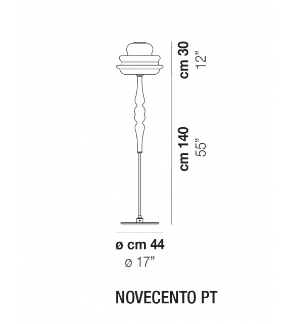 Novecento Vistosi Stehleuchte
