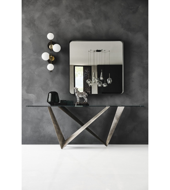 Westin Cattelan Italia Console avec Plateau en Verre