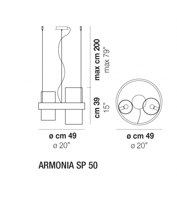 Armonia Vistosi Suspension 50