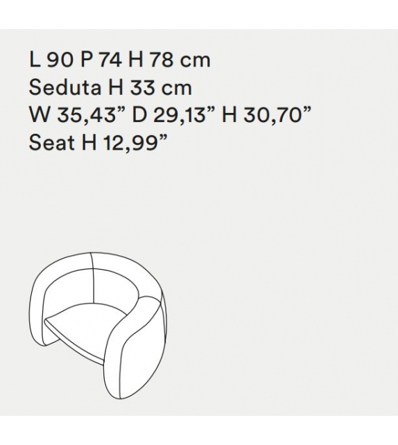 Lagoa Tacchini Sessel