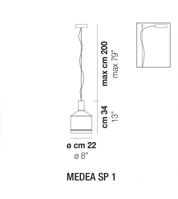 Medea Vistosi Pendant Lamp
