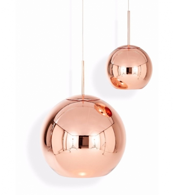 Copper Round 45 Tom Dixon Lampada a Sospensione