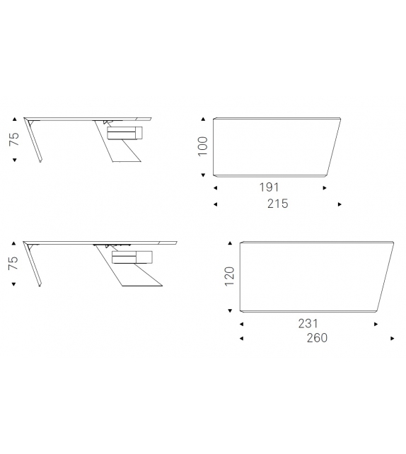 Nasdaq Cattelan Italia Scrivania