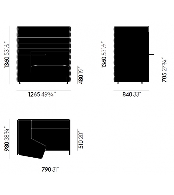 Alcove Plus Work Vitra Poltrona