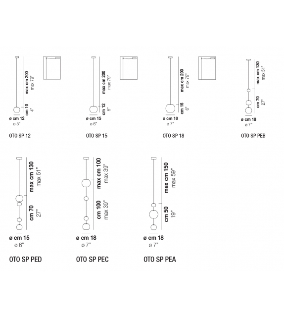 Oto Vistosi Hängeleuchte