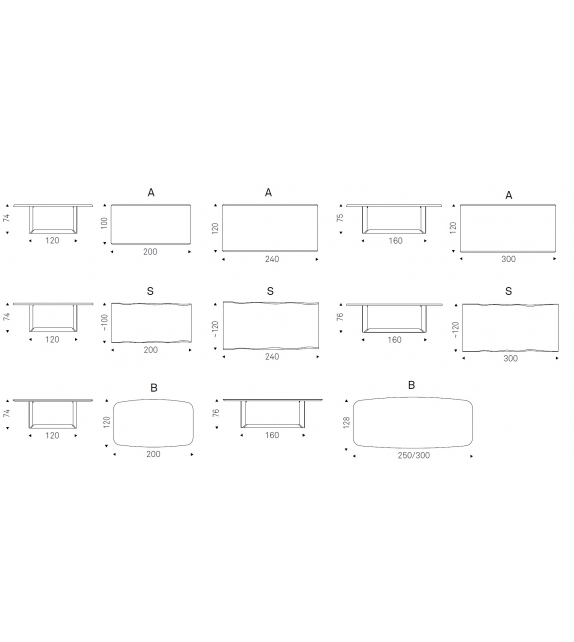 Dragon Wood Cattelan Italia Tisch