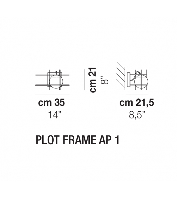 Plot Frame Vistosi Wall Lamp