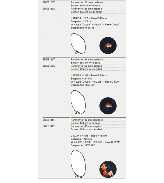 Nebula Poissons Tacchini Screen