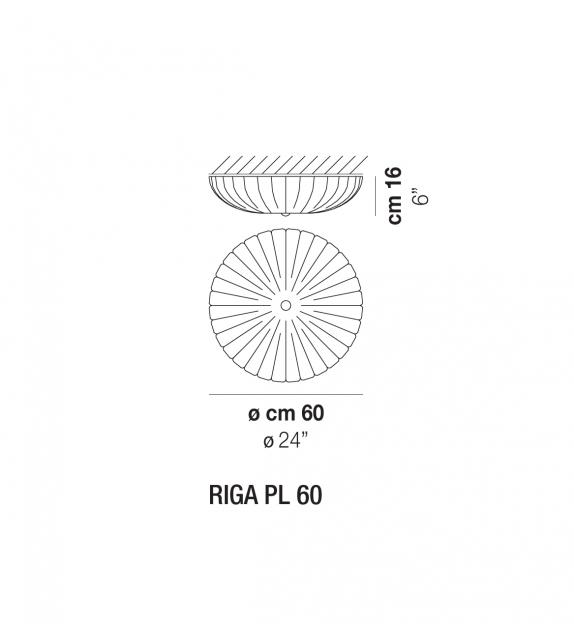 Riga Vistosi Lámpara de Techo