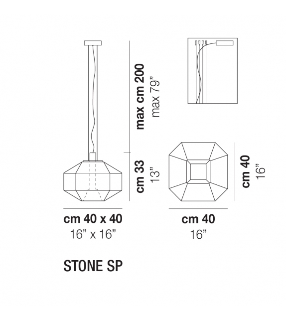 Stone Vistosi Hängeleuchte